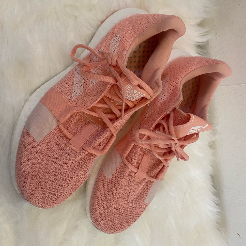Adidas g26947 women's sense boost go running sneakers pink size 10
